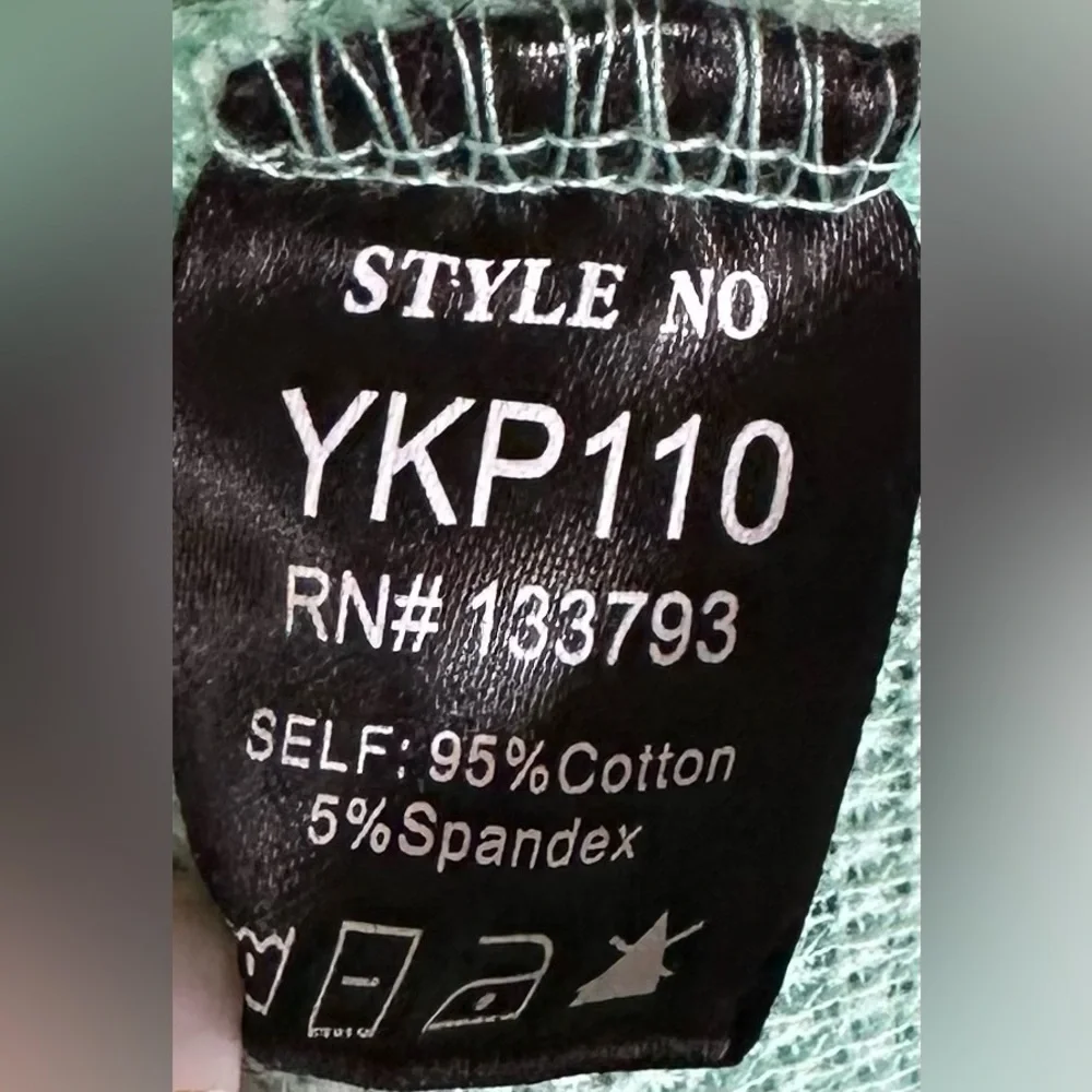 POL Free People Style Mint Green Drawstring Wide Leg Lounge Pants Boho Size - Picture 6 of 6